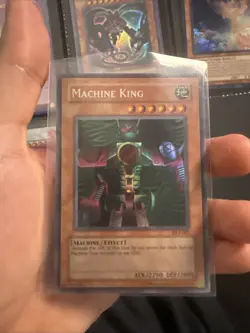 Yugioh TCG Machine King #DL4-001 Super Rare Duelist League Promo VTG LP - Image 1