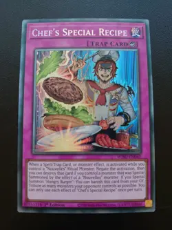 YUGIOH CHEF'S SPECIAL RECIPE COLLECTORS RARE 1ST NEAR MINT WISU-EN040 - Image 1