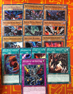 YUGIOH JOEY RED-EYES BLACK DRAGON ANIME DECK SET CORE NM LDS1 ALL PICTURED x1 - Image 1
