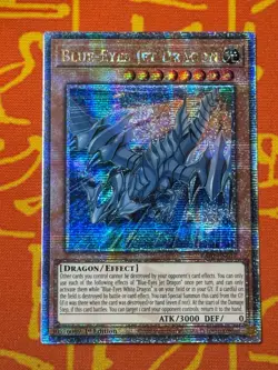 YUGIOH BLUE-EYES JET DRAGON QUARTER CENTURY SECRET RARE 1ST NM RA02-EN017 - Image 1