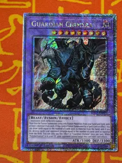 YUGIOH GUARDIAN CHIMERA QUARTER CENTURY SECRET RARE 1ST NM RA02-EN023 - Image 1