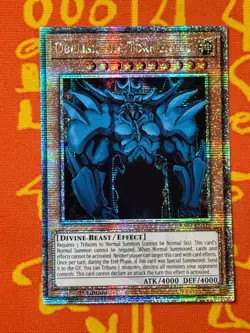 YUGIOH OBELISK THE TORMENTOR QUARTER CENTURY SECRET RARE 1ST NM RA04-EN116 - Image 1