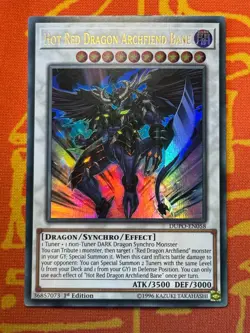 YUGIOH HOT RED DRAGON ARCHFIEND BANE ULTRA RARE 1ST NM DUPO-EN058 - Image 1