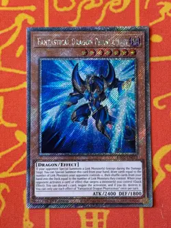 YUGIOH FANTASTICAL DRAGON PHANTAZMAY PLATINUM SECRET RARE NEAR MINT RA02-EN013 - Image 1