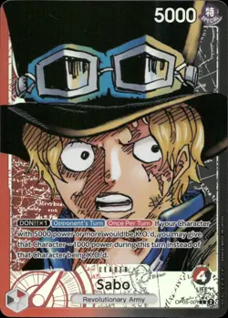 One Piece TCG • Sabo OP05-001 • Alternate Artwork Leader • ENG/NM - Image 1