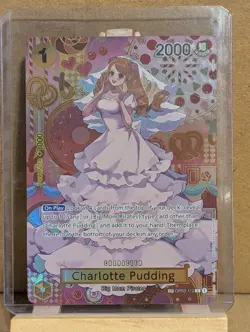 One Piece Card Game: Charlotte Pudding Custom Card Rare HQ Proxy Luffy OP03-112 - Image 2
