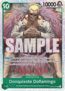 Donquixote Doflamingo OP04-031 SR Reprint (English) One Piece CG Premium Booster - Image 1