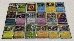 Pokemon TCG 18 Card Holo Lot EX Included! Cosmos Ultra Rare + More! - Image 1