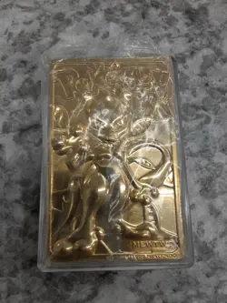 pokemon 23 karat gold plated trading card mewtwo FREE SHIPPING - Image 1