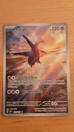 NM-Mint Latios - 203/191 - Illustration Rare Pokemon Surging Sparks TCG Card - Image 1