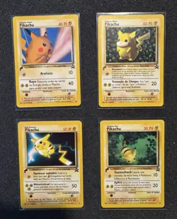 Vintage Pokemon Card Lot - Pikachu World Collection 2000 Promos -4/9 All Foreign - Image 1