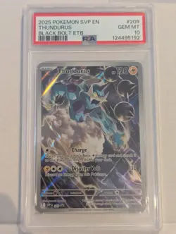 Thundurus #209: Scarlet & Violet Black Star Promos Card PSA 10 FREE SHIPPING - Image 1