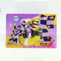 08 Wario Mario Kart 8 CARD plastic Nintendo 2008 JAPAN Game WII TOP SUN - Image 1