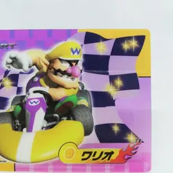 08 Wario Mario Kart 8 CARD plastic Nintendo 2008 JAPAN Game WII TOP SUN - Image 3