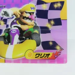 08 Wario Mario Kart 8 CARD plastic Nintendo 2008 JAPAN Game WII TOP SUN - Image 5