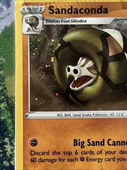 Sandaconda GameStop Stamped Holo PROMO 082/163 NEW SEALED Pokemon Card SWIRL - Image 2