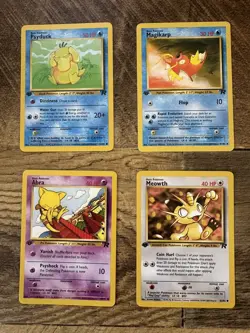 Pokemon Team Rocket 1st Edition 8 Card Lot - NM/LP+ (Psyduck, Magikarp, Etc.) - Image 2