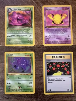 Pokemon Team Rocket 1st Edition 8 Card Lot - NM/LP+ (Psyduck, Magikarp, Etc.) - Image 4