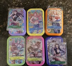 US SELLER! One Piece Mini Tin Sealed Promo Cards and Opened Tins. No Packs. - Image 1