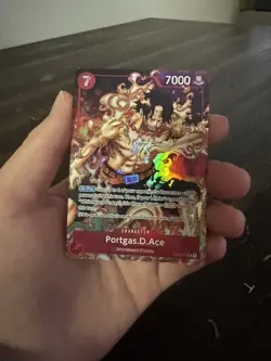 Portgas D Ace OP02-013 Alternative Art Paramount War One Piece Card Game - Image 1