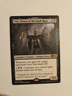 Vito, Thorn of the Dusk Rose Core M21 127/274 MTG Regular Card - Image 1