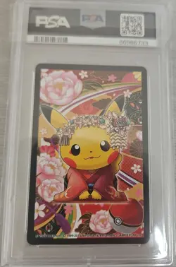 【U.S./DDP】Pokemon Card Pokemon Center Kyoto Maiko Pikachu Trump PSA10 - Image 1