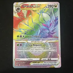 Pokemon Giratina VSTAR TCG 201/196 Lost Origin Secret Rare Rainbow Card LP++ - Image 1