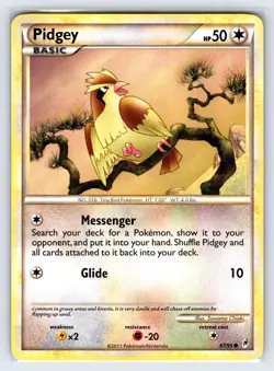 Pidgey 67/95 2011 Call of Legends Set Pokemon Card Common - Vlp - Image 1