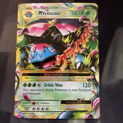 M Venusaur EX 2/108 Evolutions Holo Pokemon Card Grass Type Mega Stage - Image 1