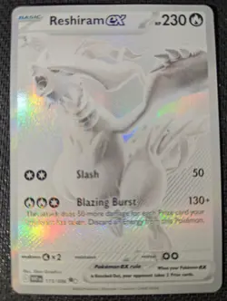 Pokemon TCG Reshiram EX White Flare Mint-Near Mint Condition Card 173/086 BWR🔥 - Image 1