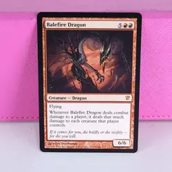 Magic The Gathering Innistrad Balefire Dragon 129 LP - Image 1