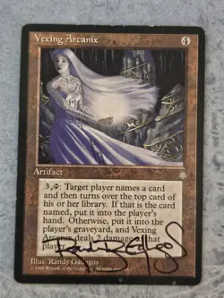 Vexing Arcanix - Ice Age - Magic the Gathering - Signed - Randy Gallegos - Image 1