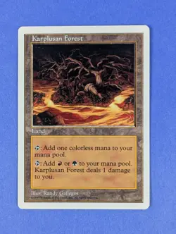 MTG Magic: Fifth Edition: Karplusan Forest #421 Rare - LP - Image 1