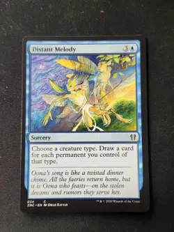 MTG Sorcery Distant Melody Commander -Zendikar Common Regular NM - Image 1