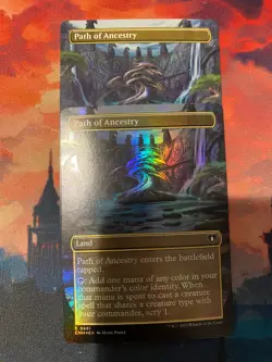 MTG Commander Masters Path of Ancestry Borderless x 2, One Foil - Image 1