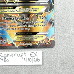 M Camerupt EX XY198a Full Alternate Art Black Star Promo Pokemon TCG NM - Image 2