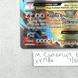 M Camerupt EX XY198a Full Alternate Art Black Star Promo Pokemon TCG NM - Image 3