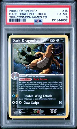 PSA 6 Dark Dragonite Holo 15/109 Cosmos James Theme Deck Pokemon - Image 1