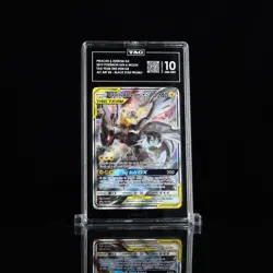 TAG 10 GEM MINT 2019 POKEMON TAG TEAM PSA PIKACHU & ZEKROM GX FULL ART #SM168 - Image 1