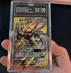 TAG 10 GEM MINT 2019 POKEMON TAG TEAM PSA PIKACHU & ZEKROM GX FULL ART #SM168 - Image 3
