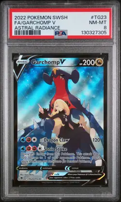 Garchomp V TG23/TG30 Astral Radiance Pokemon PSA 8 - Image 1