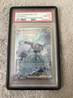 PSA 10 2025 POKEMON BLK EN-BLACK BOLT #165 KYUREM EX SPECIAL ILLUSTRATION RARE - Image 1