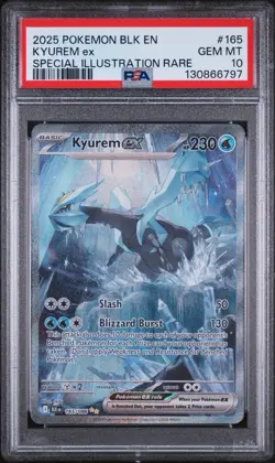 PSA 10 2025 POKEMON BLK EN-BLACK BOLT #165 KYUREM EX SPECIAL ILLUSTRATION RARE - Image 3