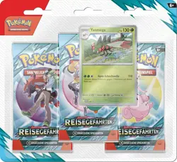 Pokemon Travel Companions 3 Pack Blister Yanmega Crimson & Purple German - NEW✅- - Image 1