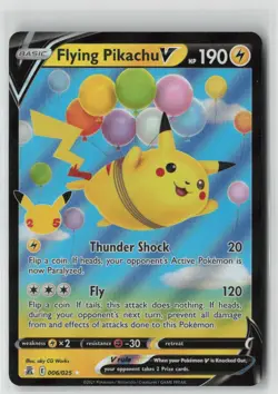 Pokemon Flying Pikachu V #006/025 Celebrations Near Mint or Better - Image 1