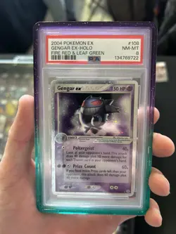 Gengar EX Pokemon 2004 Holo EX Fire Red & Leaf Green 108/112 PSA 8 NEW CERT - Image 1