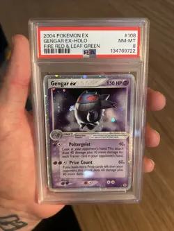 Gengar EX Pokemon 2004 Holo EX Fire Red & Leaf Green 108/112 PSA 8 NEW CERT - Image 2