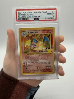 2021 POKEMON CELEBRATIONS CLASSIC COLL #4 CHARIZARD-HOLO PSA 10 - Image 1
