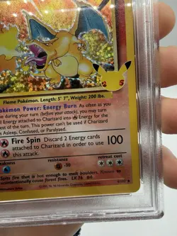 2021 POKEMON CELEBRATIONS CLASSIC COLL #4 CHARIZARD-HOLO PSA 10 - Image 5