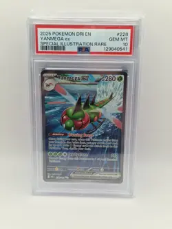 2025 Pokemon Yanmega ex 228/182 Sv10: Destined Rivals SIR - PSA 10 Gem Mint - Image 1